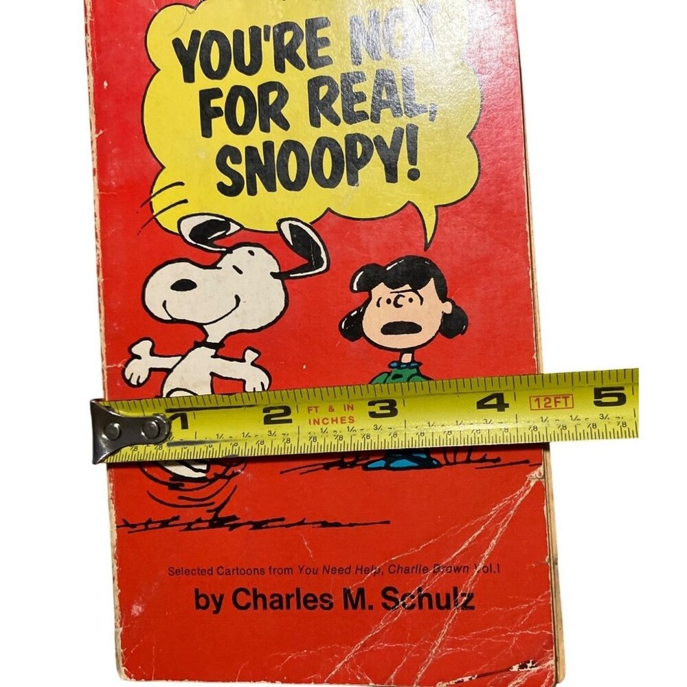 Youre Not For Real Snoopy! Book By Charles M. Schulz Cartoons 1971 Vol. 1 - Picture 14 of 14